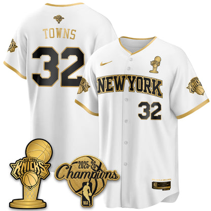 NYK 2026 NBA Champions Vapor Jersey - Stitched-NQD