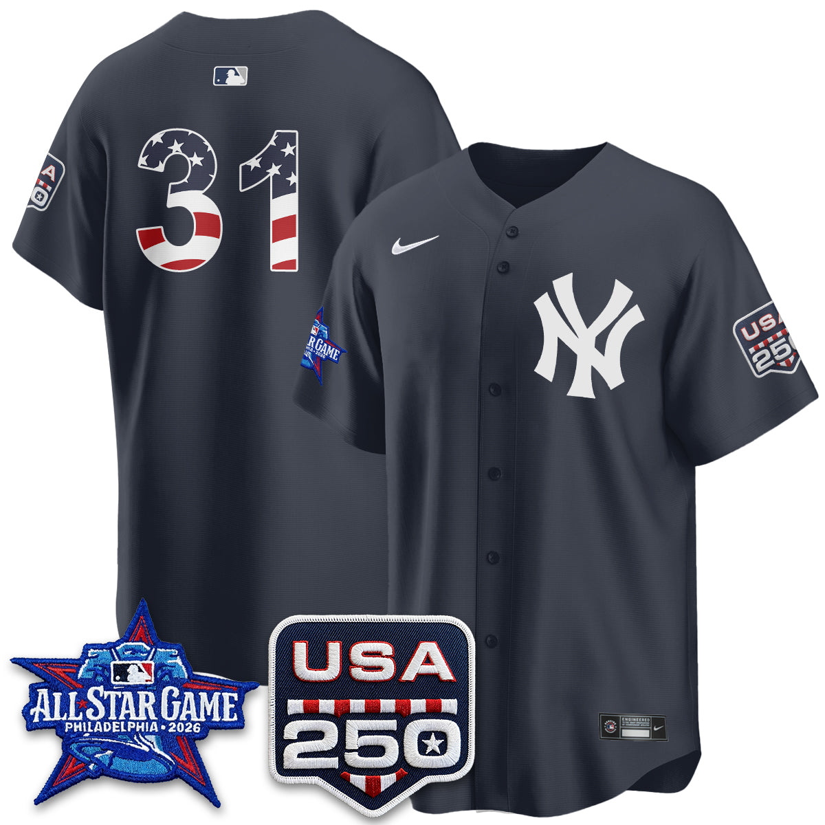 NYY  2026 All Star Edition Vapor Jersey - Stitched