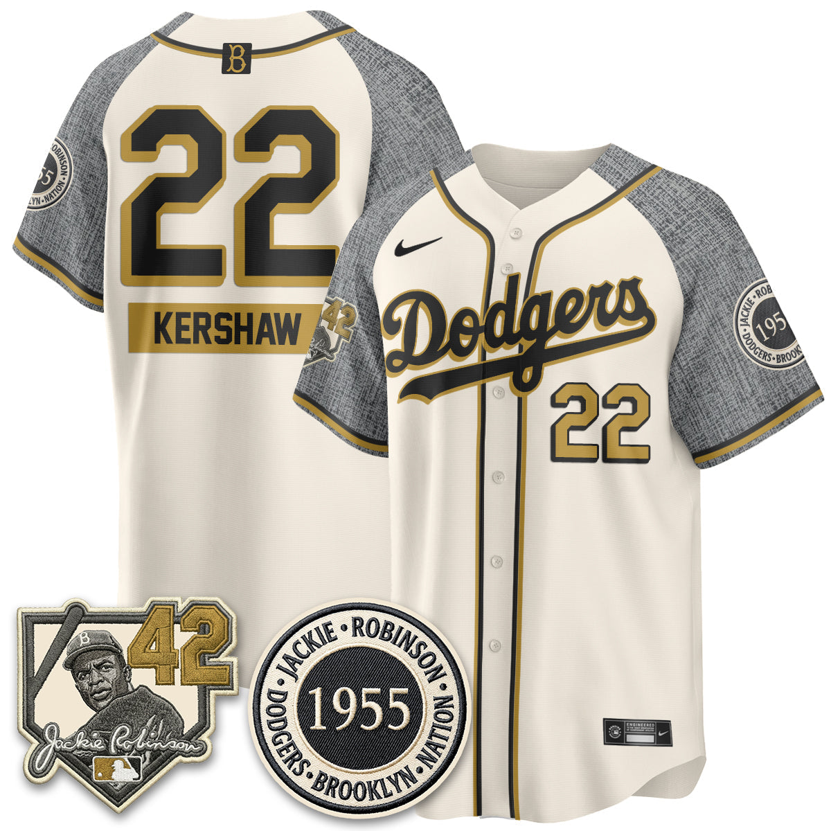LAD 2026 New Era Jackie Robinson Vapor Limited Jersey -  All Stitched-NQD