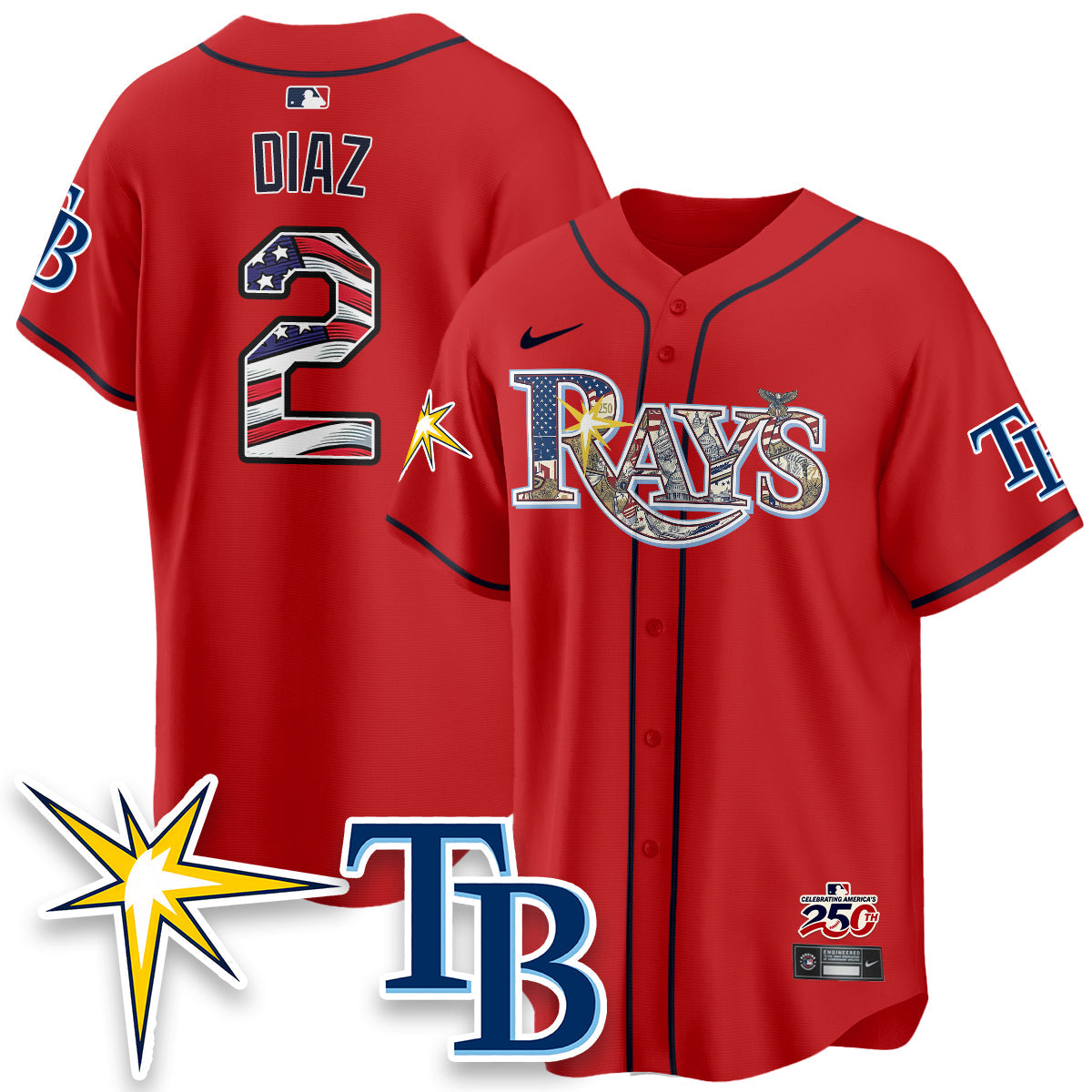 TB Independence Day USA 2026 Vapor Limited Jersey - Stitched-NQD