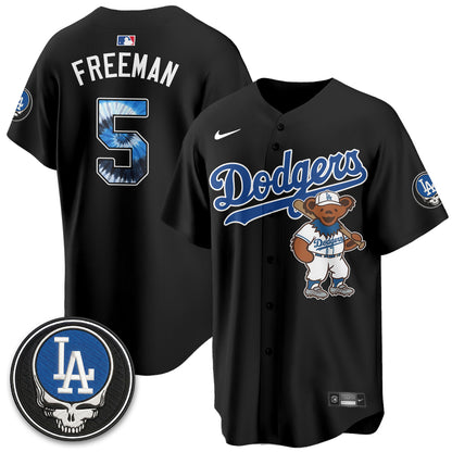 Los Angeles Dodgers x Grateful Dead Edition Vapor Jersey - Stitched