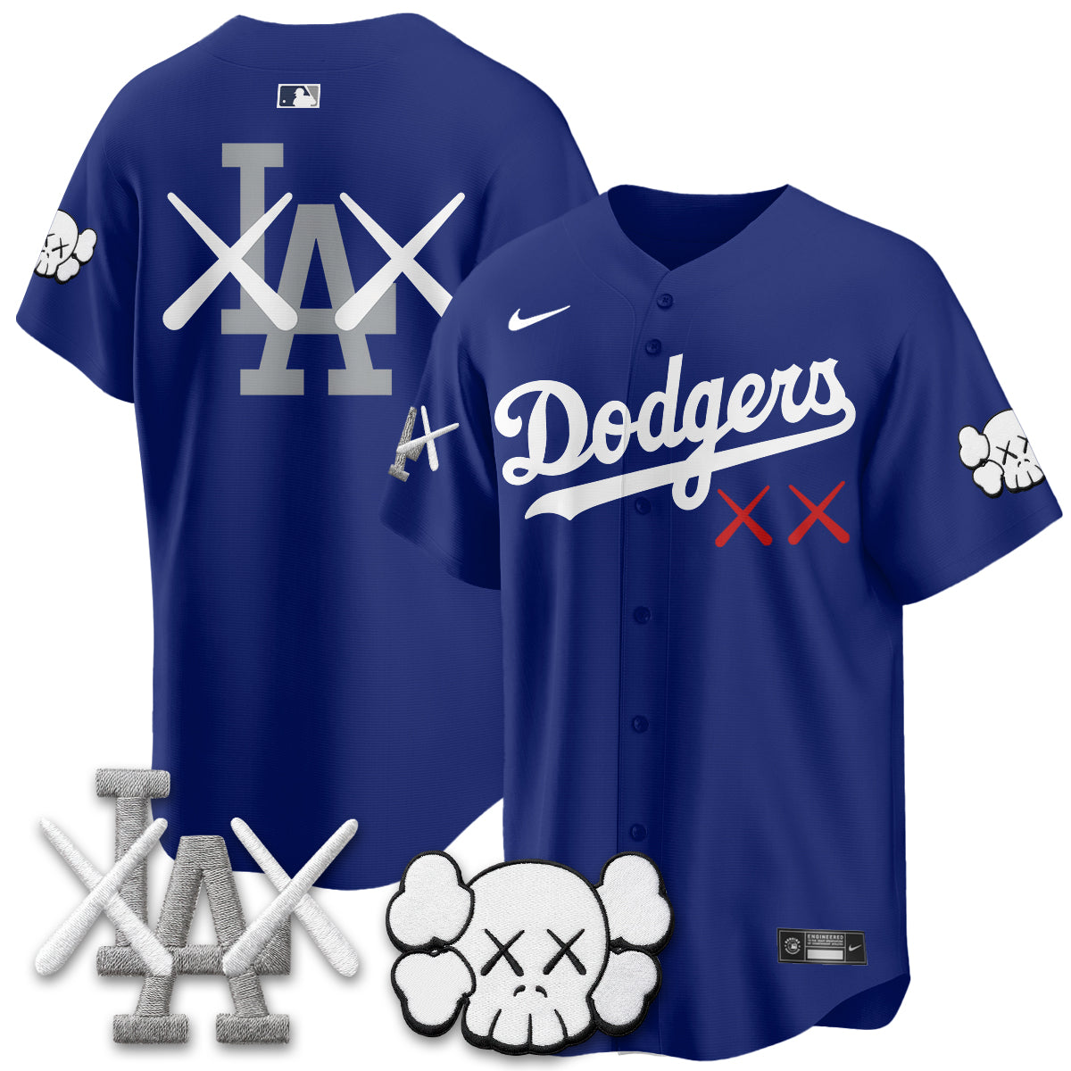 Los Angeles Dodgers x KAWS Edition Vapor Jersey - Stitched