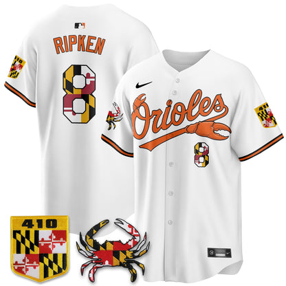 Baltimore Orioles Crab x Maryland Vapor Limited Jersey - Stitched-NQD
