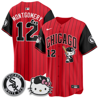 Chicago White Sox x Meow KT Vapor Jersey - Stitched-NQD