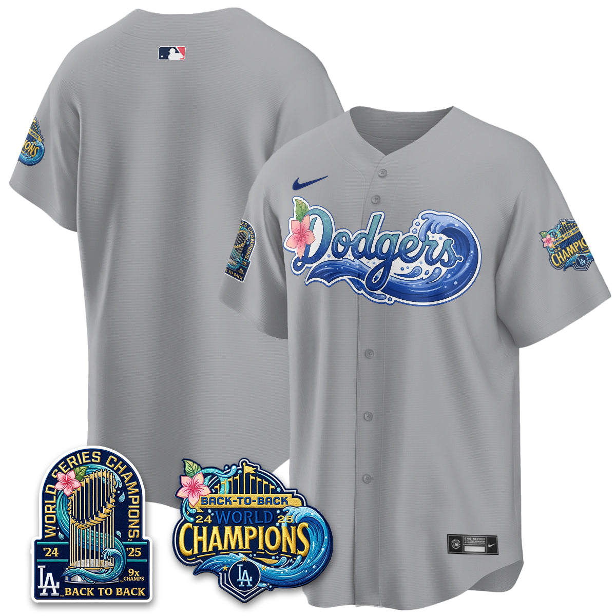 LAD Blue Aloha Paradise Jersey Vapor Limited Jersey - All Stitched