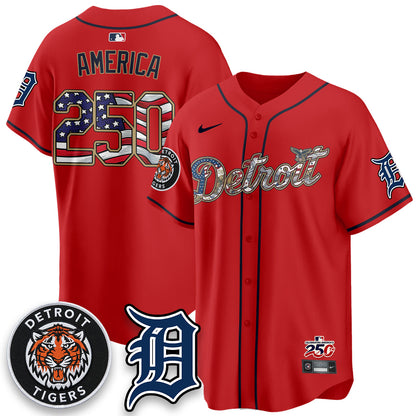 DET 2026 Independence Day USA Vapor Limited Jersey - Stitched-NQD