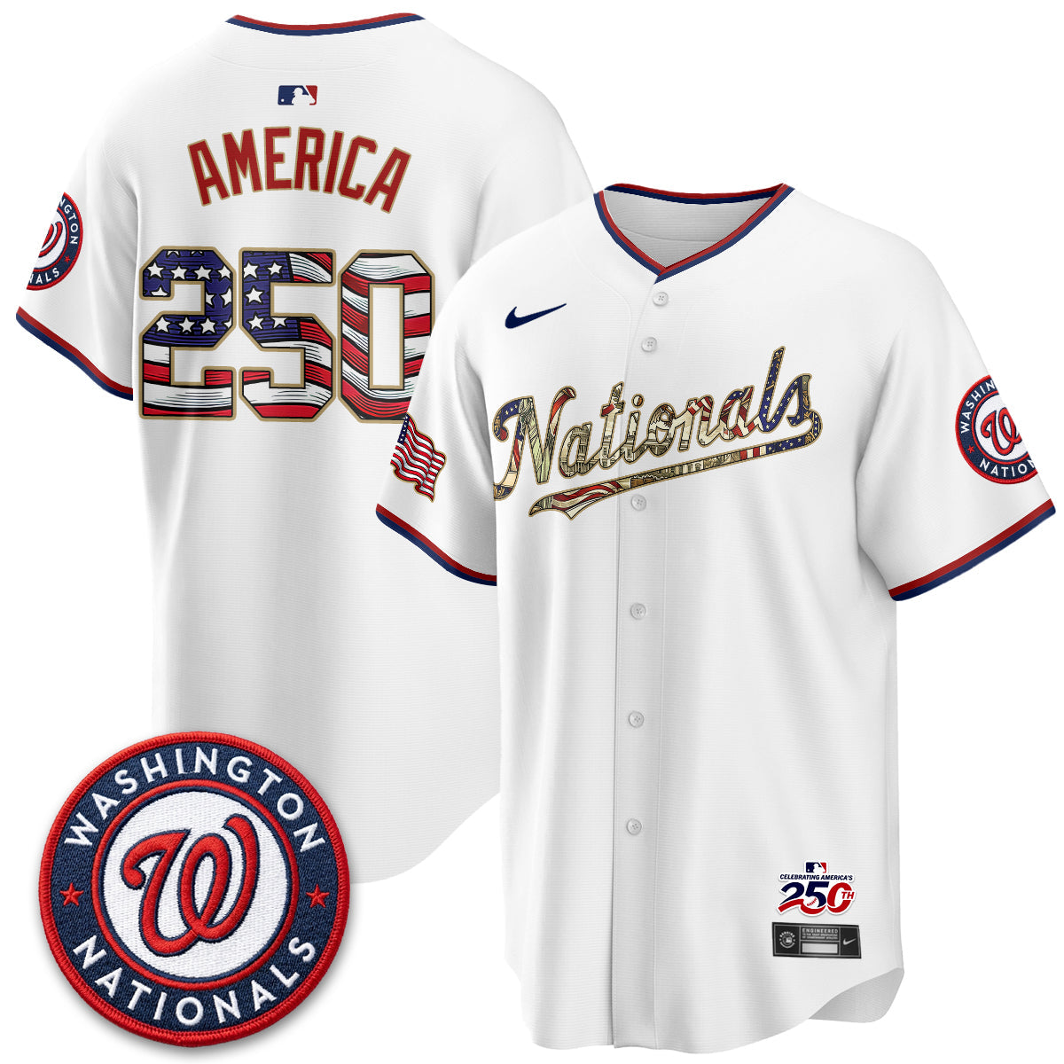 WSH 2026 Independence Day USA Vapor Jersey - Stitched-NQD