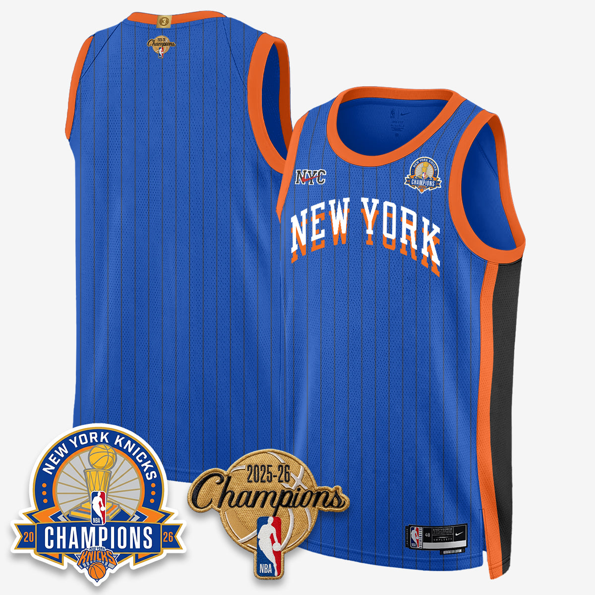 New York Knicks 2026 Basketball Champions Special Edition Vapor Jersey V2- Stitched