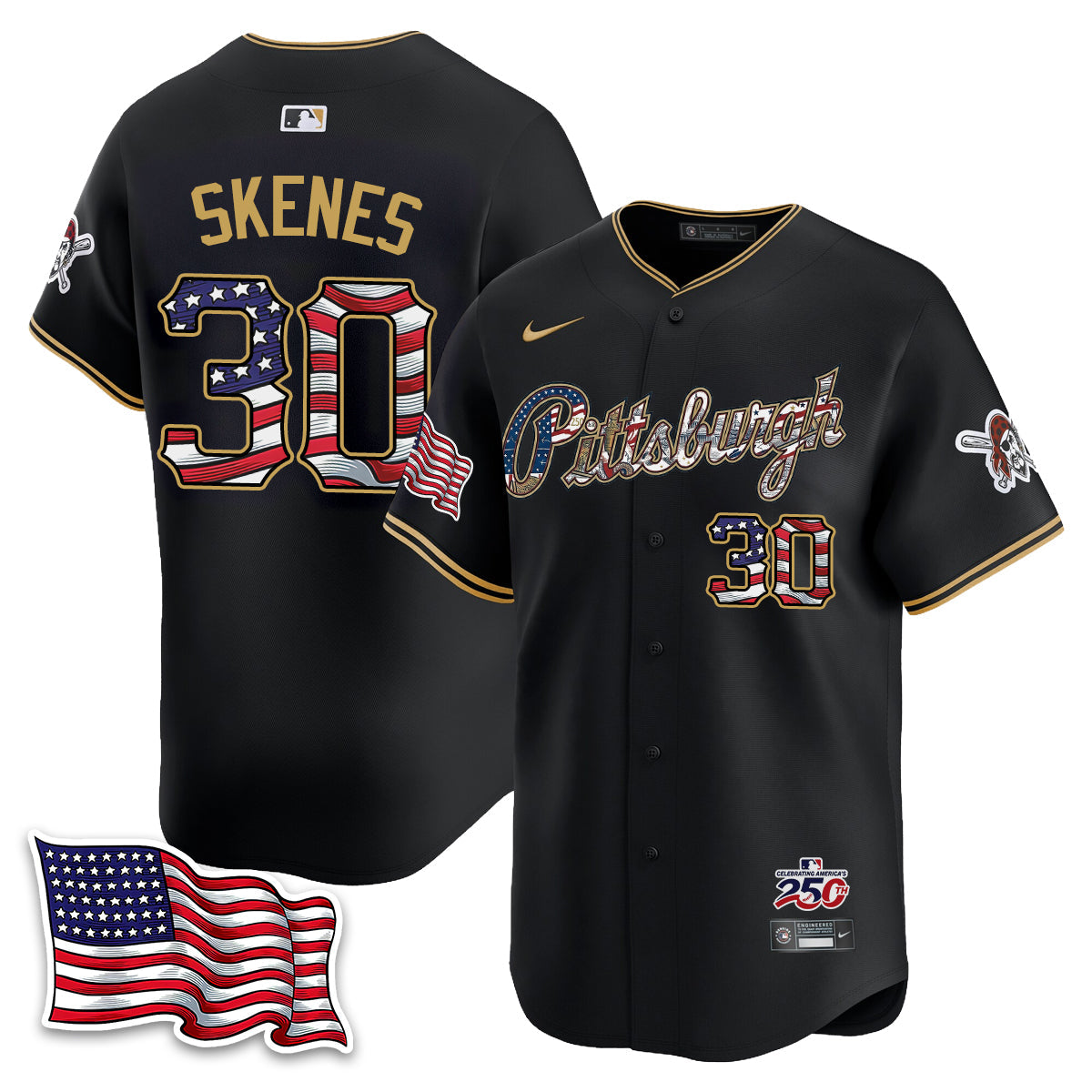 PIT 2026 Independence Day USA Vapor Limited Jersey - Stitched-NQD