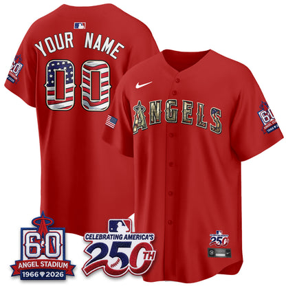 LAA 2026 Independence Day USA Vapor Custom Jersey - Stitched-NQD
