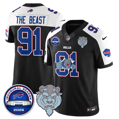 Buffalo Bills x Hairy Blue Beast Edition Vapor Jersey - Stitched