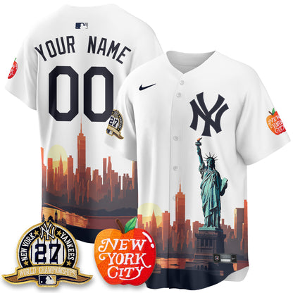 New York Yankees City Edition Vapor Custom Jersey - Stitched
