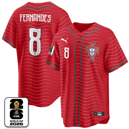 Portugal Soccer National Team x Baseball Vapor Limited Jersey - Stitched