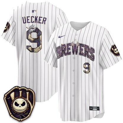 Milwaukee Brewers Nightmare Edition Vapor Jersey - Printed-NQD