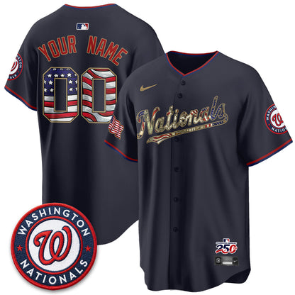 WSH 2026 Independence Day USA Vapor Custom Jersey - Stitched-NQD