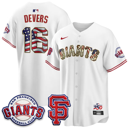 San Francisco Giants2026 Independence Day USA Jersey - All Stitched