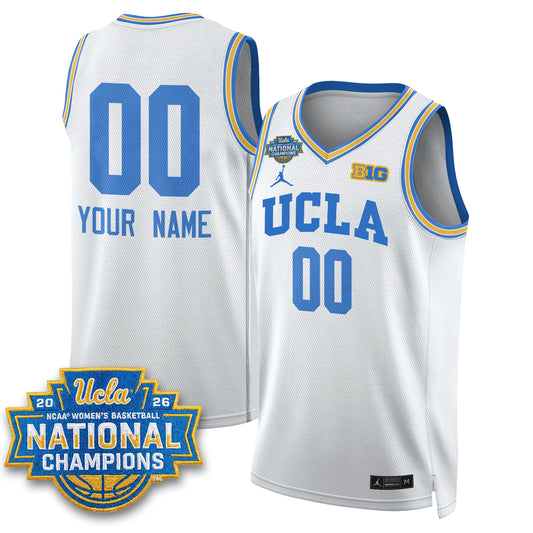 UCLA Women's Basketball National Champion 2026 Gear Limited Custom Jersey -  All Stitched