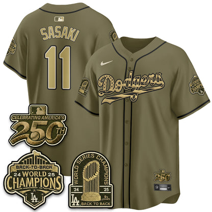 LAD New Era Olive 2026 Armed Forces Day Jersey -Stitched V2-NQD