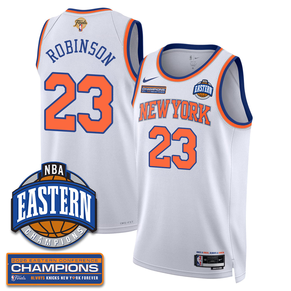 NYK 2026 NBA Eastern Conference Champions Vapor Jersey - Stitched-NQD