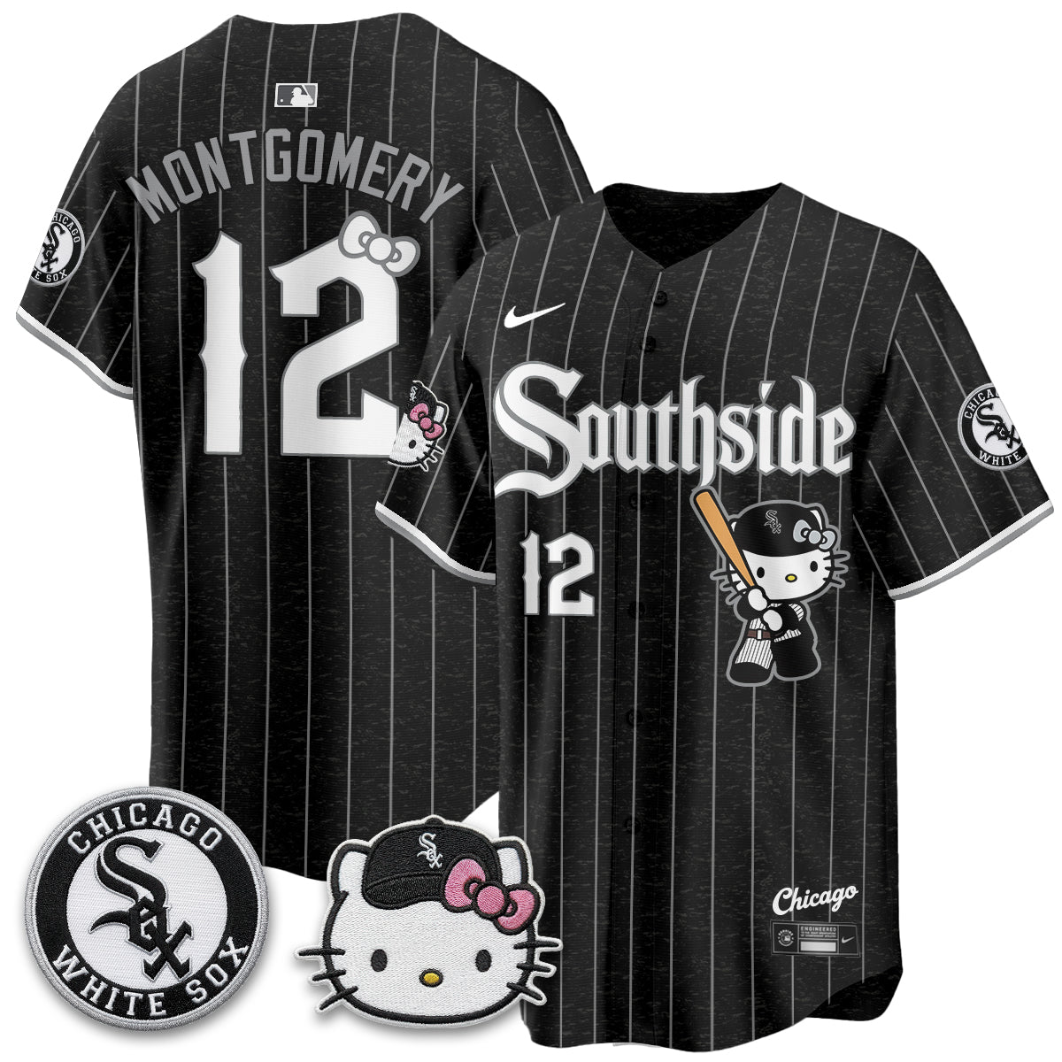 Chicago White Sox x Meow KT Vapor Jersey - Stitched-NQD