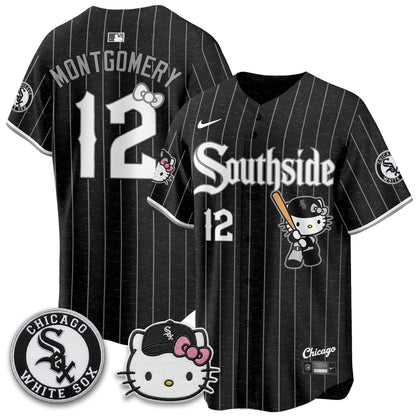 Chicago White Sox x Meow KT Vapor Jersey - Stitched-NQD