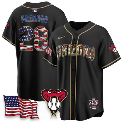 ARI 2026 Independence Day USA Vapor Limited Jersey - Stitched-NQD
