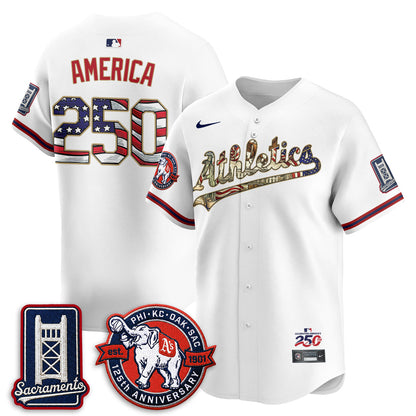 OAK  2026 Independence Day USA Vapor Jersey - Stitched-NQD