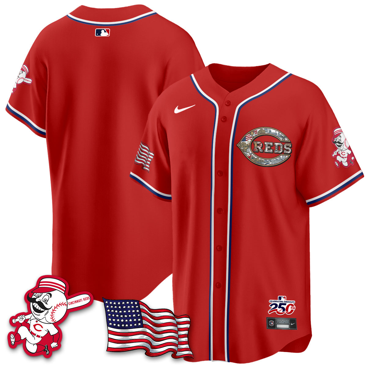 CIN 2026 Independence Day USA Vapor Limited Jersey - Stitched-NQD