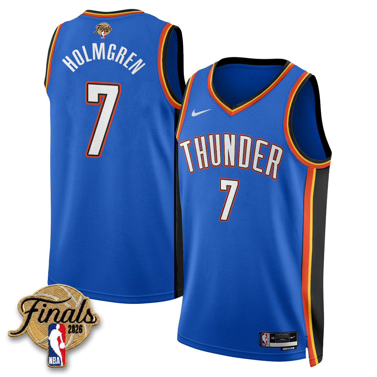 OKC 2026 NBA Western Conference Champions Vapor Jersey V2- Stitched-NQD