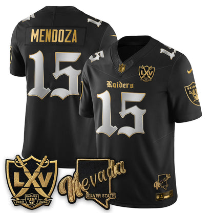 LVR Fernando Mendoza No.1 #15 Gothic Edition Jersey - Stitched V2-NQD
