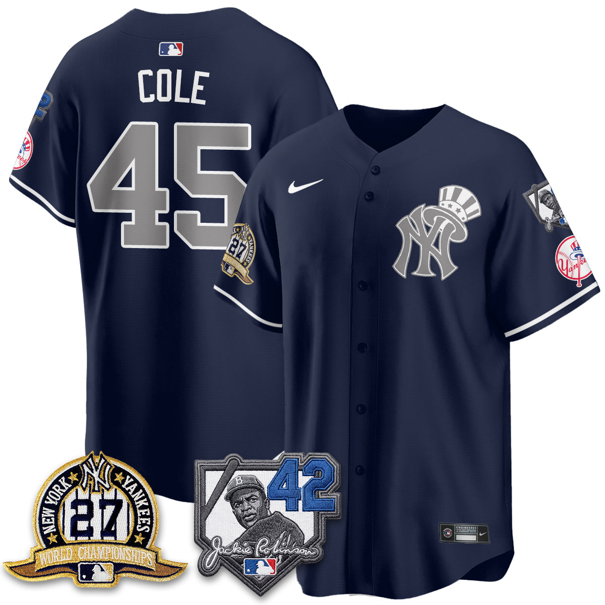 NYY 2026 Jackie Robinson Day Vapor Limited Gold Edition Jersey - All Stitched - V2-NQD