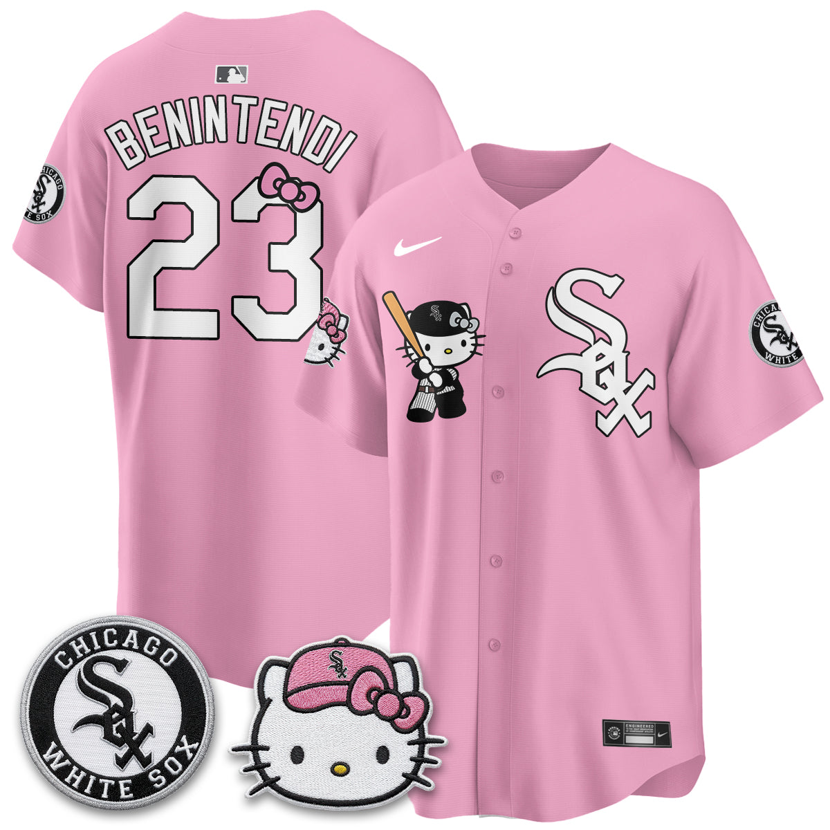 Chicago White Sox x Meow KT Vapor Jersey - Stitched-NQD