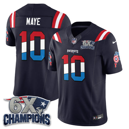 New England Patriots x Vibranium Shield Edition Vapor Jersey V2 - Stitched