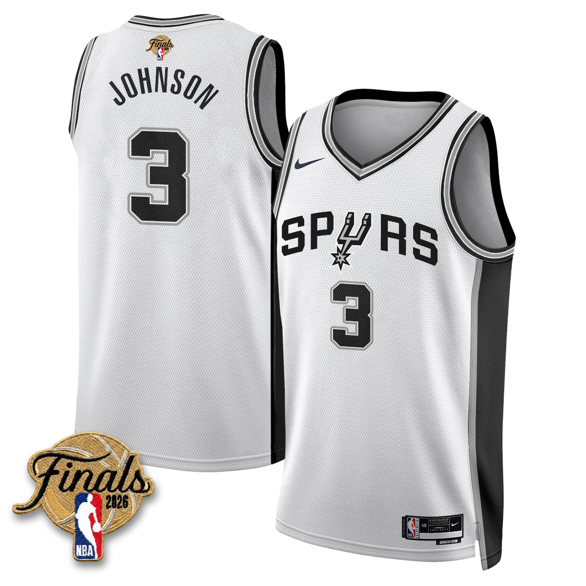 SAS 2026 NBA Western Conference Champions Vapor Jersey V2- Stitched-NQD