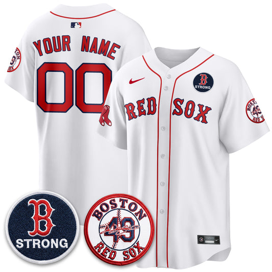 BOS Tim Wakefield Memorial Patch Vaper Premier Limited Custom Jersey - All Stitched V2