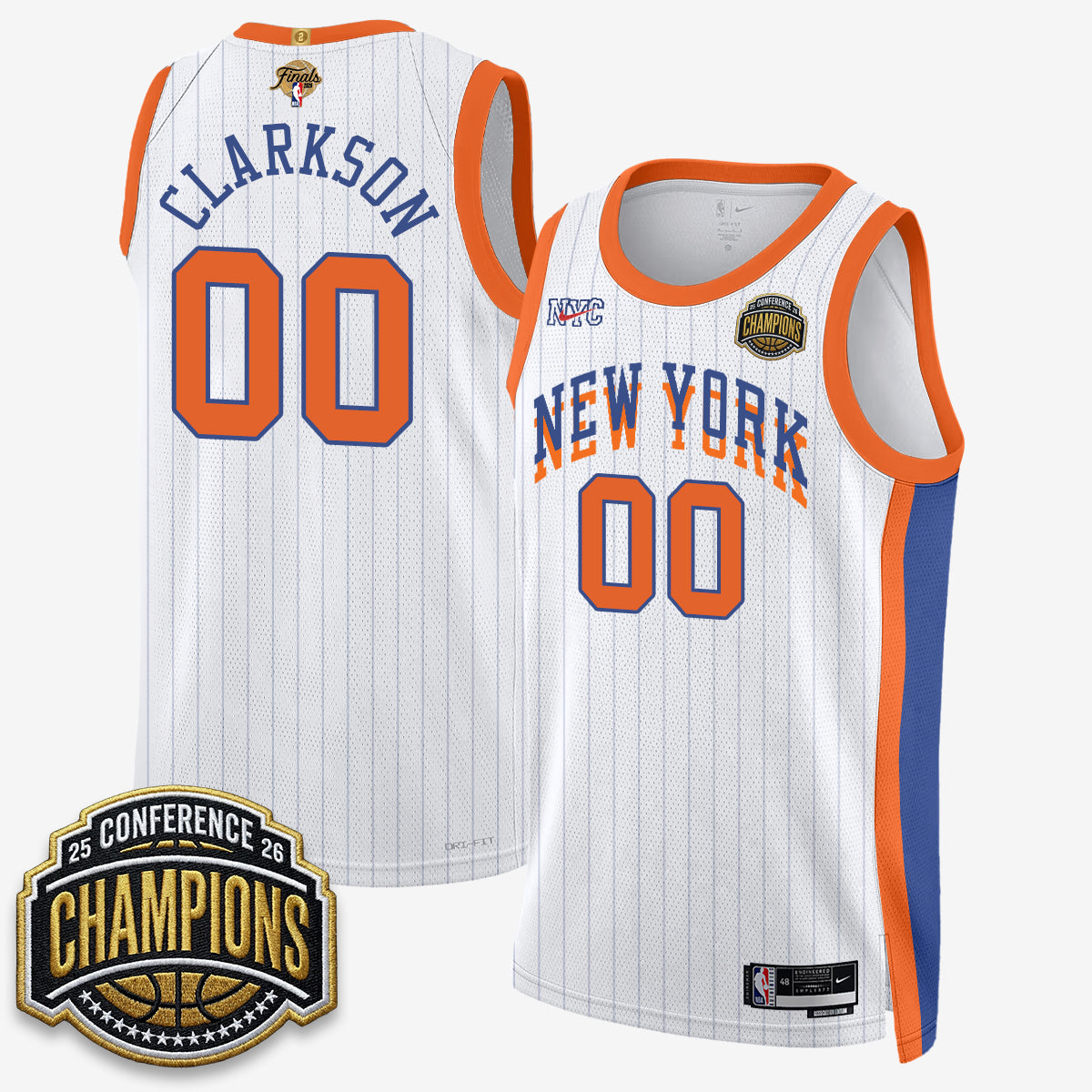 New York Knicks 2026 NBA Finals City Edition Jersey V3- Stitched