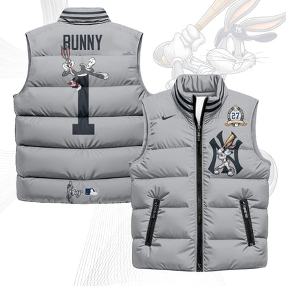 New York Yankees Edition Unisex Puffer Vest - Printed-NQD
