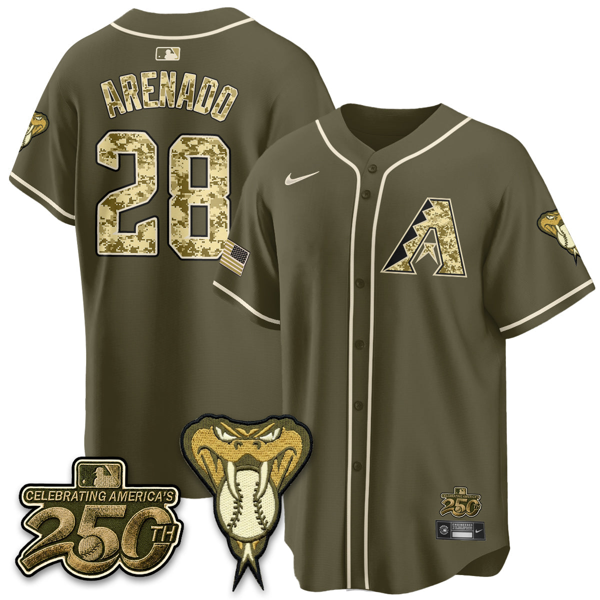 ARI Salute to Service 2026 Vapor Premier Limited Jersey - Stitched-NQD