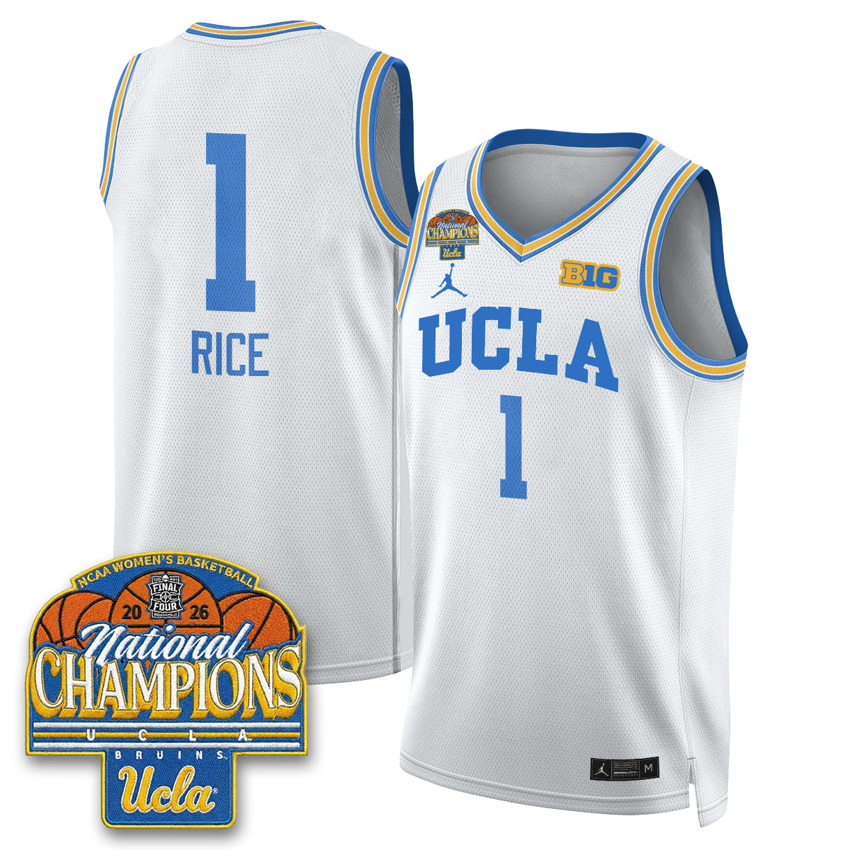 UCLA Women's Basketball National Champion 2026 Limited Jersey -  Stitched-NQD