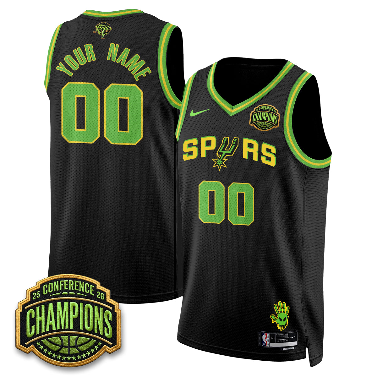 SAS 2026 Basketball Finals Alien Style Vapor Custom Jersey - Stitched