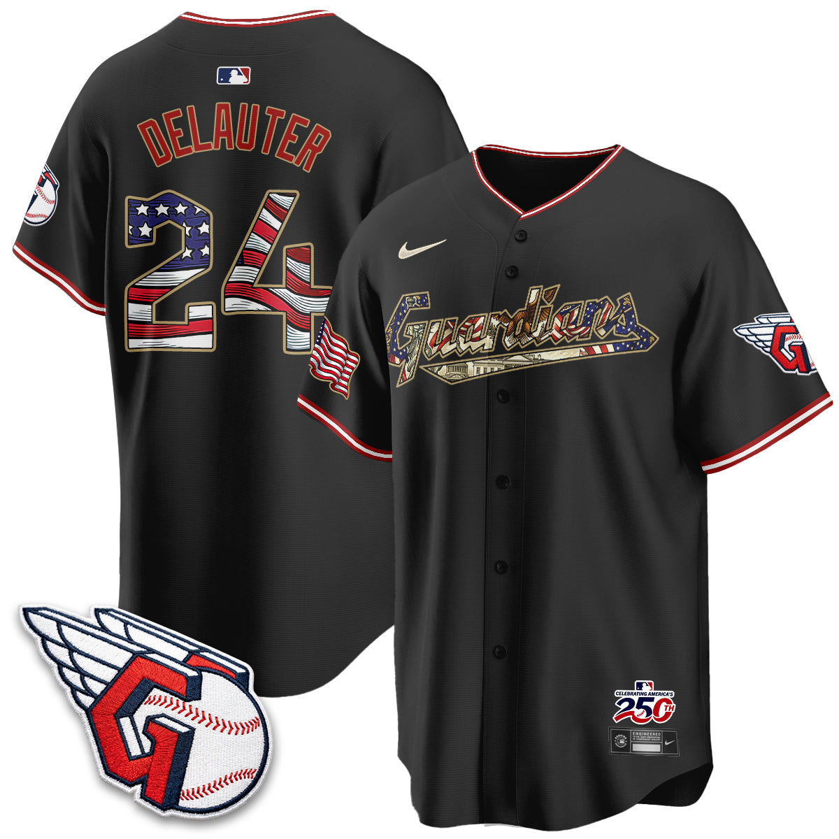 CLE 2026 Independence Day USA Vapor Jersey - Stitched-NQD