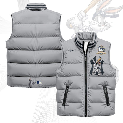New York Yankees Edition Unisex Puffer Vest - Printed-NQD