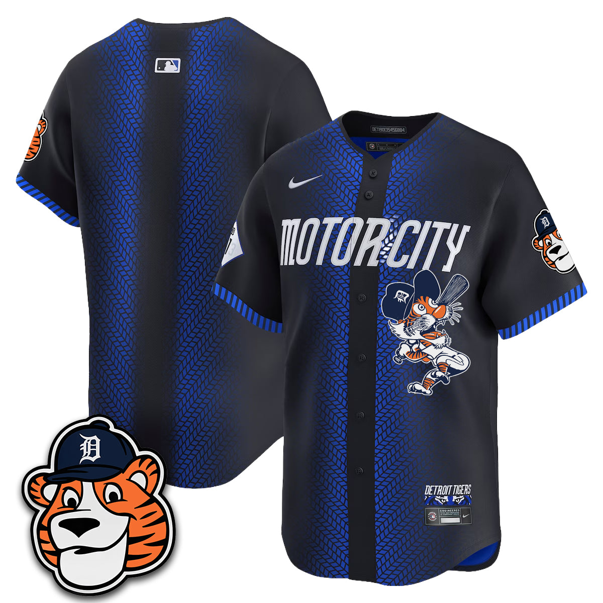 Detroit Tigers Paws Edition Vapor Limited Jersey - Stitched