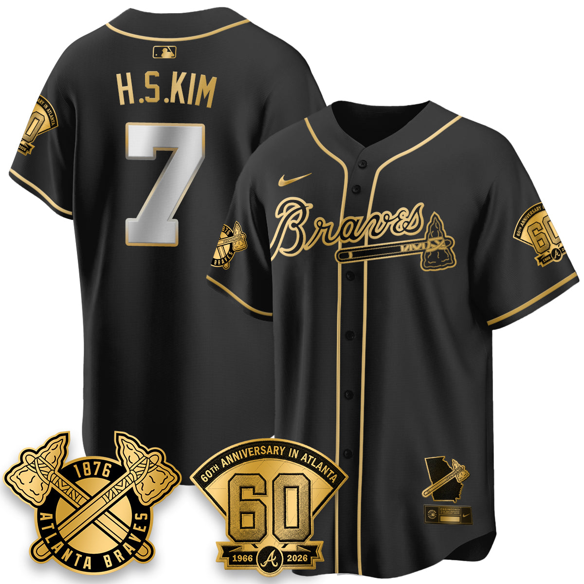ATL 60th Anniversary Special Edition Vapor Limited Jersey - All Stitched