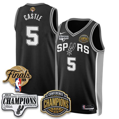 SAS 2026 NBA Western Conference Champions Vapor Jersey - Stitched-NQD