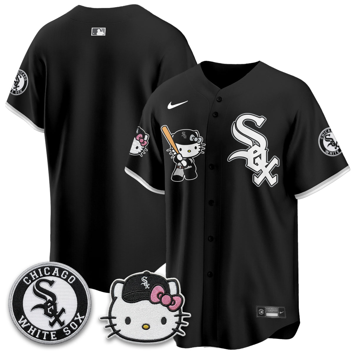 Chicago White Sox x Meow KT Vapor Jersey - Stitched-NQD