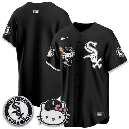 Chicago White Sox x Meow KT Vapor Jersey - Stitched-NQD