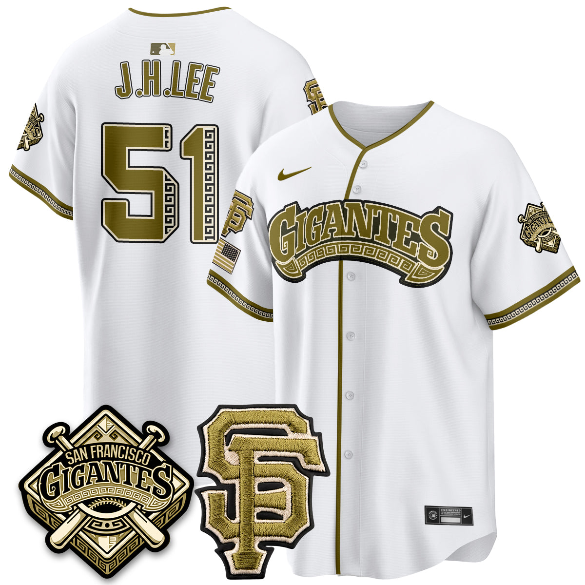 SF New Era Olive 2026 Armed Forces Day Jersey - All Stitched
