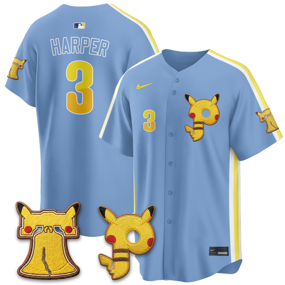 Philadelphia Phillies x PKM Edition Vapor Limited Jersey - Stitched-NQD