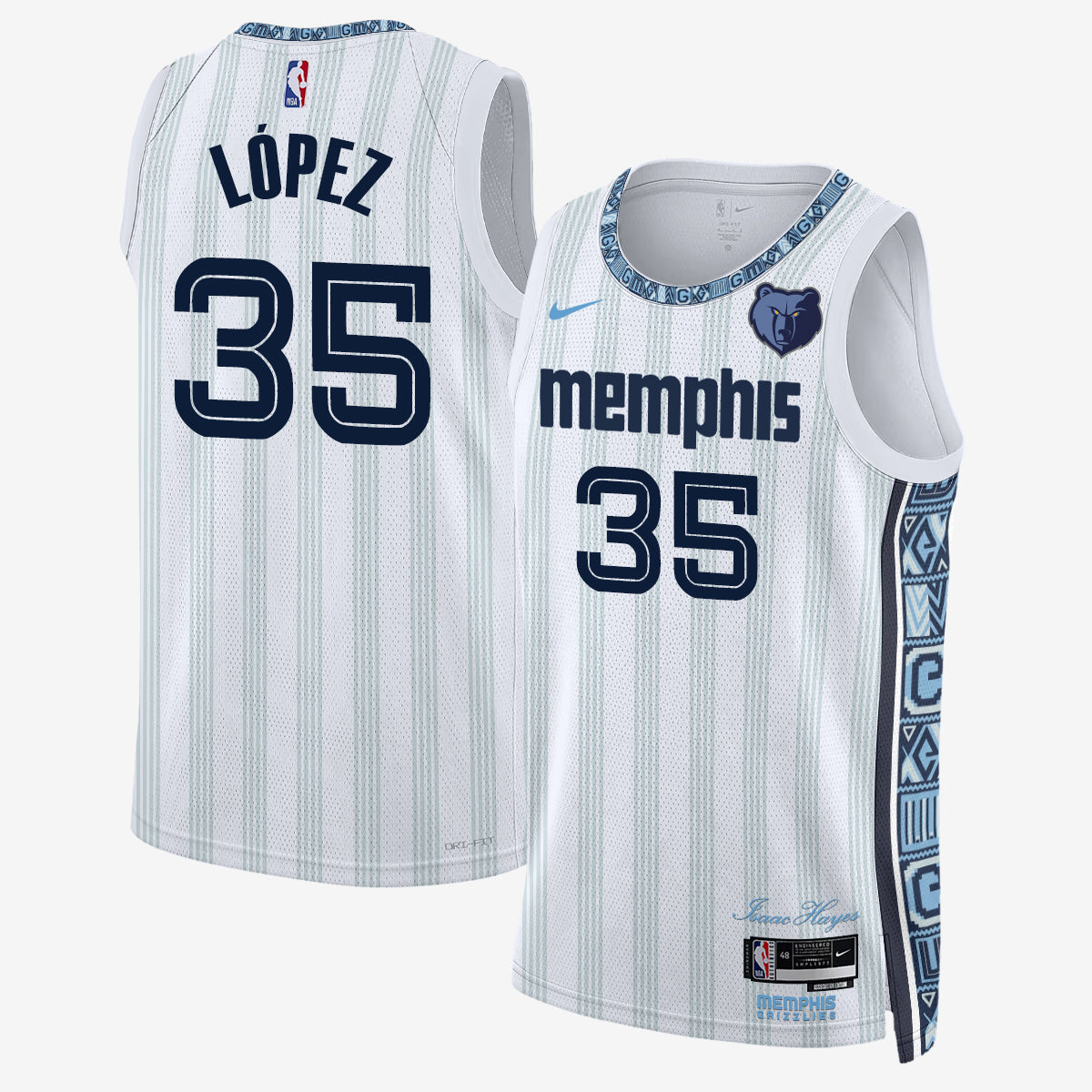 MEM 2026 Basketball Pick #3 & #21 Vapor Jersey - Stitched